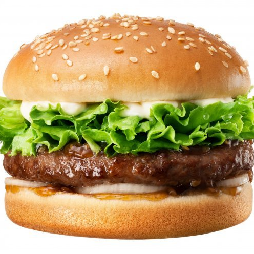 A-2  ແຮມເບີເກີ້+ສະລັດ Hamburger Salad 햄버거